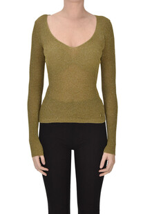 Pullover in lurex a costine Twinset Milano