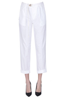 Marylin cotton trousers White Sand