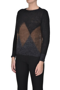 Alpaca and mohair wool pullover D.Exterior