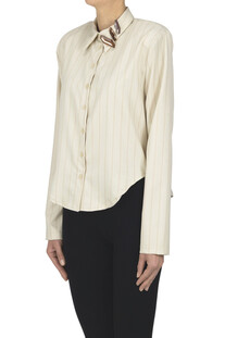 Cropped pinstriped shirt HAVEONE