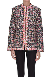 Quilted flower print jacket Sea