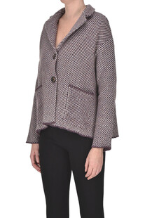 Textured knit cardigan jacket Base Milano