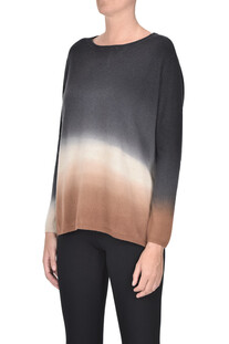 Pullover in cashmere sfumato Mirror in the sky