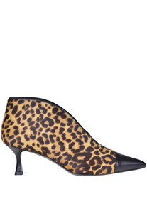 Animal print haircalf ankle boots Roberto Festa