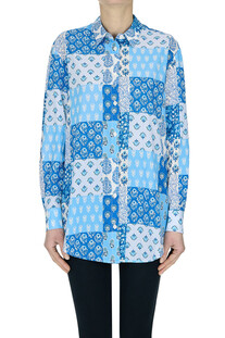 Camicia in cotone stampato MC2 Saint Barth