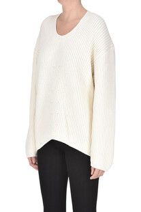 Oversized ribbed knit pullover  Dondup