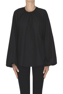 Blusa in crepè di lana Dondup