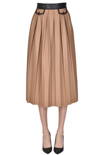 Pleated eco-leather skirt Nenette