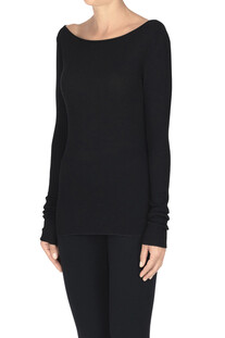 T-shirt a costine in lana  Skall