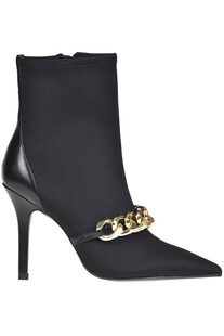 Metal chain insert neoprene ankle boots Twinset Milano