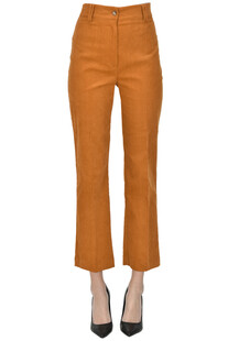 Pantaloni cropped in velluto Glamest Donna Abbigliamento Pantaloni e jeans Pantaloni Pantaloni in velluto 