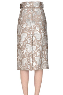 Brocade fabric pencil skirt P.A.R.O.S.H.