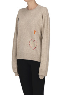 Pullover con ricami Moschino Jeans