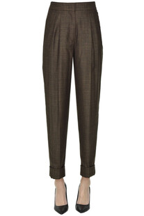 Melange silk and cashmere trousers Casasola