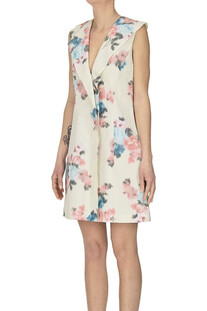 Flower print taffeta mini dress PHILOSOPHY di Lorenzo Serafini