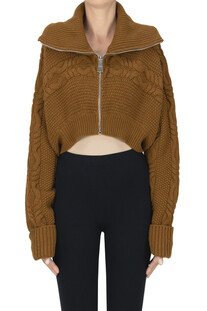 Zippered cropped cardigan Dondup