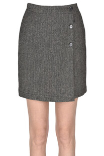 Harringbone mini skirt Pomandere