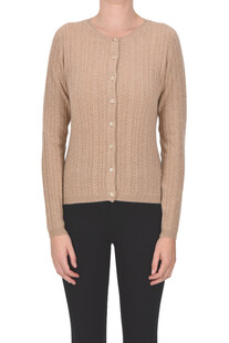 Woven cashmere knit cardigan Aspesi