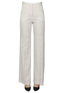 Pinstriped cotton trousers Goodmatch