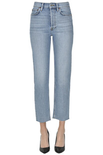 70s Stove Pipe cropped jeans Re/Done
