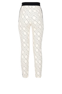 Pantaloni slim fit stampa logo Elisabetta Franchi