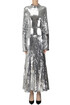 Sequined long dress Semicouture