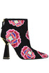 Lucie embroidered suede ankle boots Kat Maconie