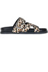 Animal print haircalf slides Strategia