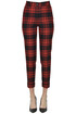 Checked print wool trousers P.A.R.O.S.H.