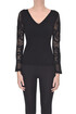 Lace sleeves pullover D.Exterior