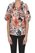 Flower print viscose blouse Shi.RT Milano