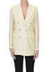 Linen and cotton double-breasted blazer Circolo 1901