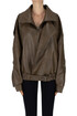 Eco-leather aviator style jacket ELEH