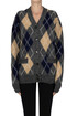 Cardigan stampa check Aspesi