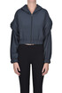 Felpa cropped con zip e cappuccio Hinnominate