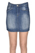 Denim mini skirt Shaft