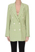 Checked print double breasted blazer Front Street 8