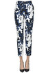 Flower print cotton trousers Love Moschino