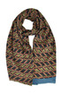Optical print scarf Lovat&Green