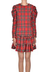 Abito stampa tartan Bucle