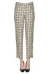 Printed silk trousers Alberto Biani