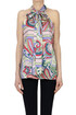 Foulard print satin top Liu Jo