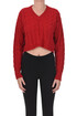 Croppe cable knit pullover Fortela