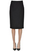 Pinstriped pencil skirt Moschino Couture