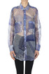 Camicia oversize in seta stampata Caliban
