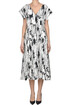 Printed cotton midi dress Shi.RT Milano