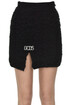 Mohair-blend mini skirt GCDS