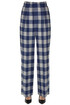 Checked print cotton trousers Jejia