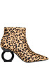 Alba animal print haircalf ankle boots Kat Maconie