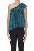 Pleated tulle one shoulder top Forte_Forte